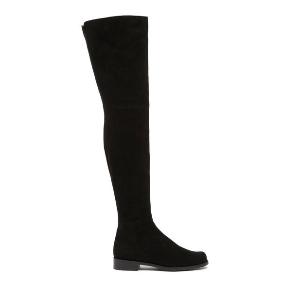 CELEBS $900 STUART WEITZMAN Hilo Thigh High OTK Boot BLACK suede 7.5 (JB4) - Picture 1 of 10